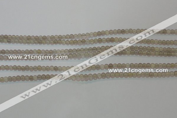 CAG6530 15.5 inches 3mm round Brazilian grey agate beads