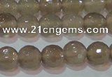 CAG6537 15.5 inches 8mm faceted round Brazilian grey agate beads