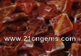 CAG655 15.5 inches 12*12mm faceted rhombic natural fire agate beads