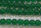 CAG6603 15.5 inches 4mm round green agate gemstone beads