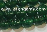 CAG6606 15.5 inches 10mm round green agate gemstone beads