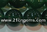 CAG6609 15.5 inches 16mm round green agate gemstone beads