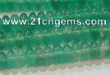 CAG6620 15.5 inches 3*6mm rondelle green agate gemstone beads