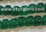 CAG6628 15.5 inches 8*13mm peanut-shaped green agate gemstone beads