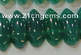 CAG6640 15.5 inches 8*20mm marquise double drilled green agate beads