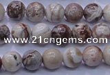 CAG6660 15.5 inches 4mm round Mexican crazy lace agate beads