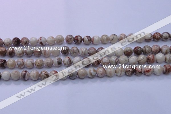 CAG6661 15.5 inches 6mm round Mexican crazy lace agate beads