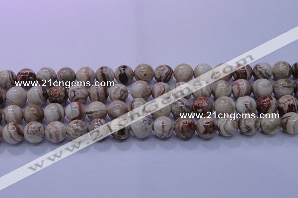 CAG6663 15.5 inches 10mm round Mexican crazy lace agate beads