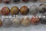 CAG6670 15.5 inches 4mm round natural crazy lace agate beads