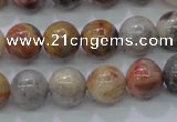 CAG6672 15.5 inches 8mm round natural crazy lace agate beads