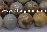 CAG6675 15.5 inches 14mm round natural crazy lace agate beads