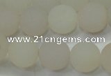 CAG6681 15 inches 10mm round white pilates agate beads