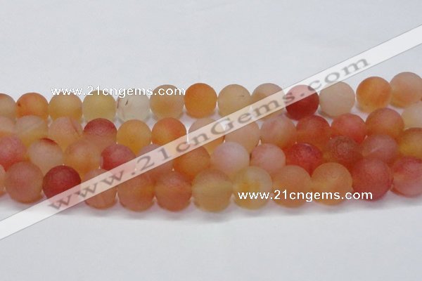 CAG6693 15 inches 14mm round multicolor pilates agate beads