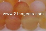 CAG6694 15 inches 16mm round multicolor pilates agate beads