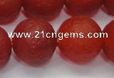 CAG6703 15 inches 14mm round red pilates agate beads