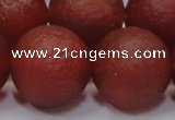 CAG6705 15 inches 18mm round red pilates agate beads