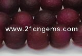 CAG6711 15 inches 10mm round plum pilates agate beads