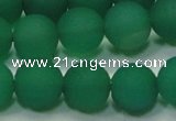 CAG6731 15 inches 10mm round green pilates agate beads