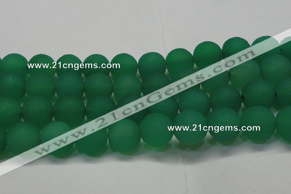 CAG6736 15 inches 20mm round green pilates agate beads