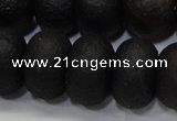 CAG6749 15 inches 12*16mm rondelle black pilates agate beads