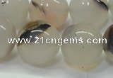 CAG6764 15 inches 14mm round Montana agate beads wholesale