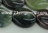 CAG6775 15.5 inches 25mm flat round Indian agate beads wholesale