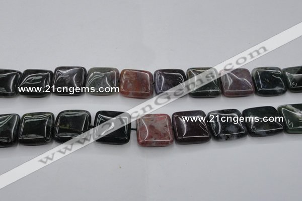 CAG6780 15.5 inches 16*16mm square Indian agate beads wholesale