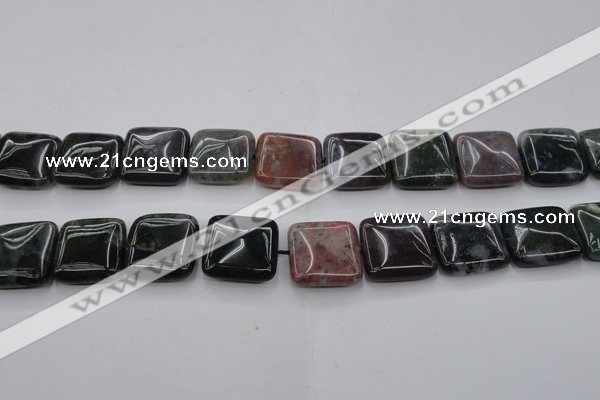 CAG6781 15.5 inches 18*18mm square Indian agate beads wholesale