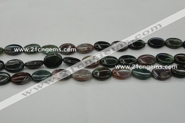 CAG6795 15.5 inches 10*14mm oval Indian agate beads wholesale