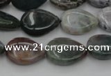 CAG6801 15.5 inches 10*14mm flat teardrop Indian agate beads