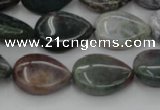 CAG6802 15.5 inches 12*16mm flat teardrop Indian agate beads