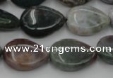 CAG6803 15.5 inches 13*18mm flat teardrop Indian agate beads