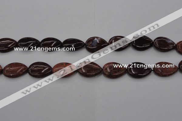 CAG6807 15.5 inches 18*25mm flat teardrop Indian agate beads