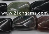 CAG6811 15.5 inches 18*25mm twisted rectangle Indian agate beads