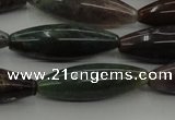 CAG6830 15.5 inches 10*30mm rice Indian agate beads wholesale