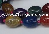 CAG6875 15.5 inches 12*16mm drum dragon veins agate beads