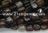 CAG692 15.5 inches 8*8mm square dragon veins agate beads wholesale