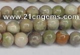 CAG7001 15.5 inches 6mm round ocean agate gemstone beads