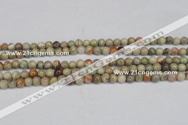 CAG7001 15.5 inches 6mm round ocean agate gemstone beads