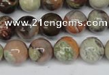 CAG7003 15.5 inches 10mm round ocean agate gemstone beads