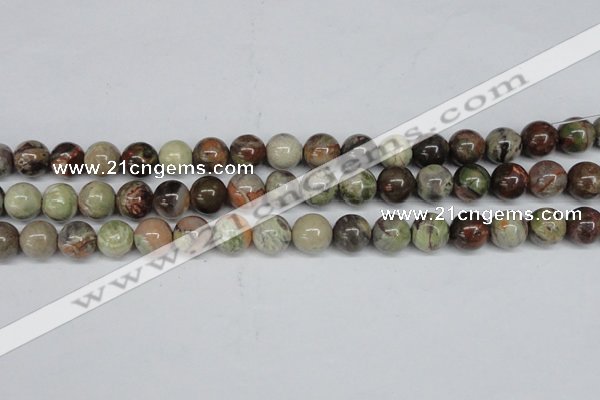 CAG7004 15.5 inches 12mm round ocean agate gemstone beads