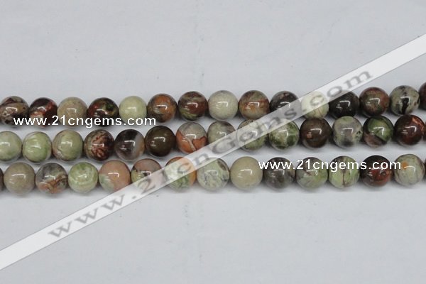 CAG7005 15.5 inches 14mm round ocean agate gemstone beads