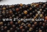 CAG701 15.5 inches 4mm round dragon veins agate beads wholesale