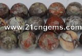 CAG7012 15.5 inches 8mm faceted round ocean agate gemstone beads