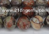 CAG7014 15.5 inches 12mm faceted round ocean agate gemstone beads