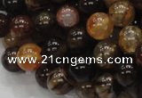 CAG703 15.5 inches 10mm round dragon veins agate beads wholesale