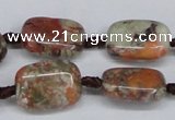 CAG7030 15.5 inches 13*18mm rectangle ocean agate gemstone beads