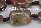 CAG7033 15.5 inches 20*30mm rectangle ocean agate gemstone beads