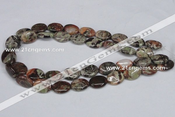 CAG7039 15.5 inches 15*20mm oval ocean agate gemstone beads