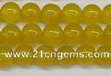 CAG7103 15.5 inches 10mm round yellow agate gemstone beads